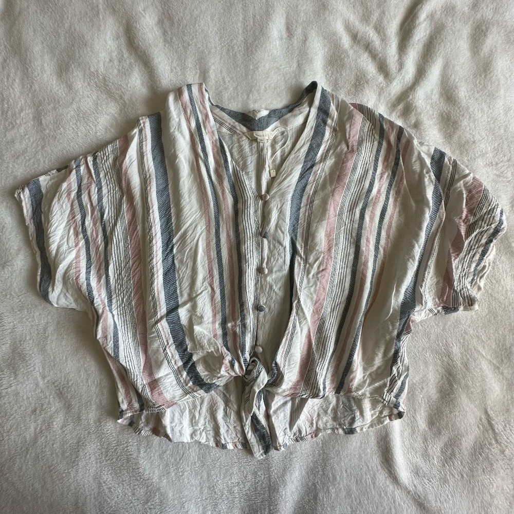 NWOT Sim & Sam Cropped Dolman Sleeve Top Sz L